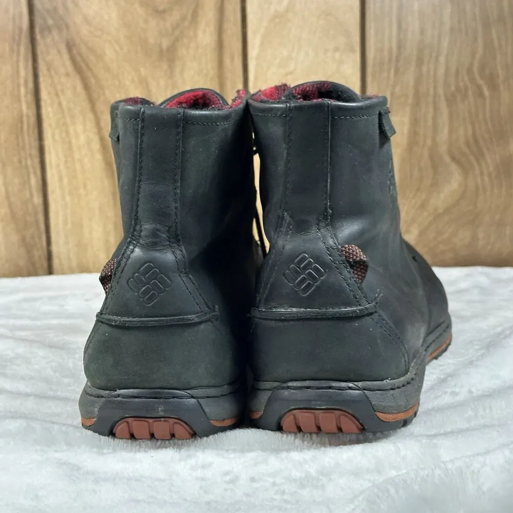 Columbia Davenport Six Waterproof Boots Men’s Size 11 Black Leather Chukka Boots